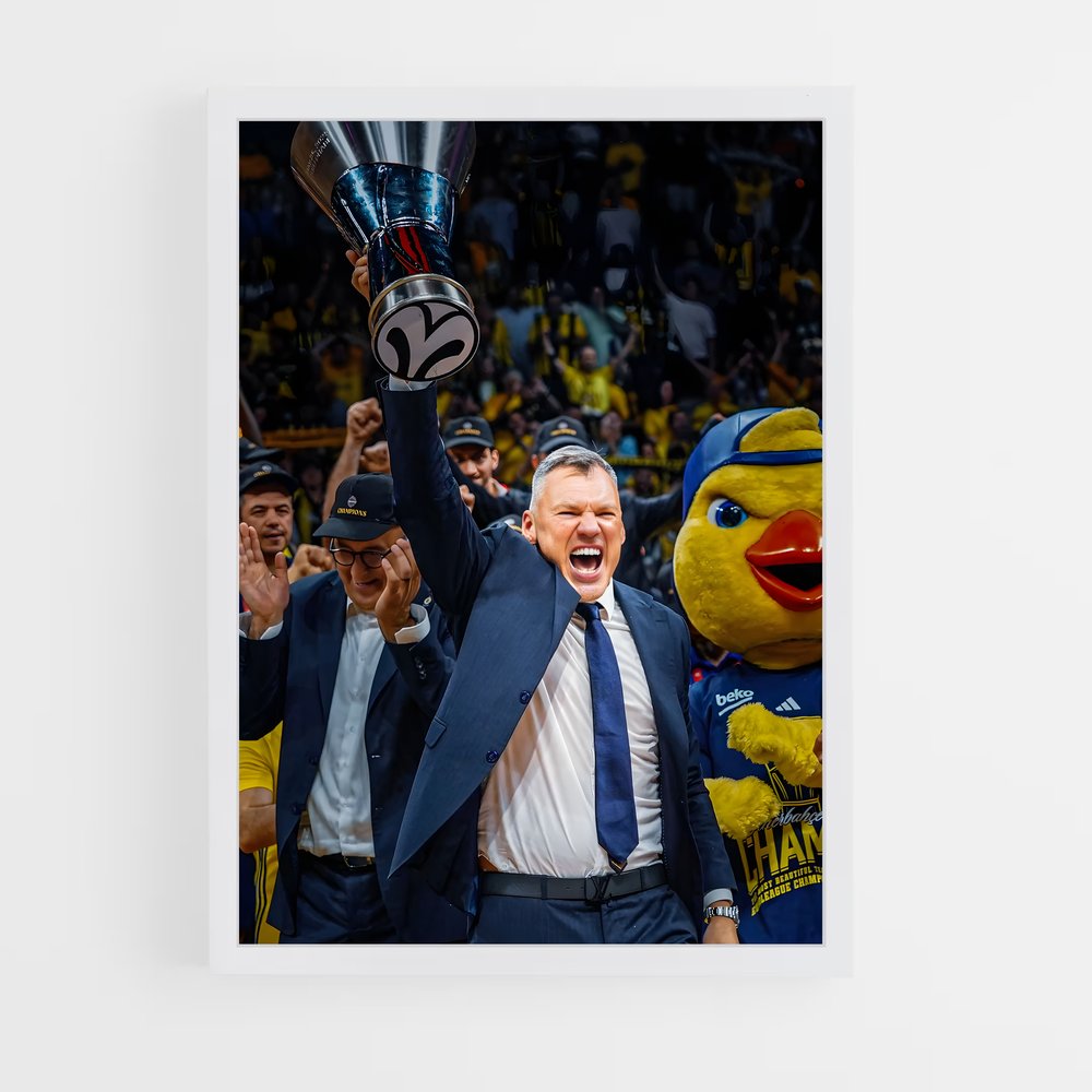 Poster Le Champion élégant – affiche Basketball (vue 3)